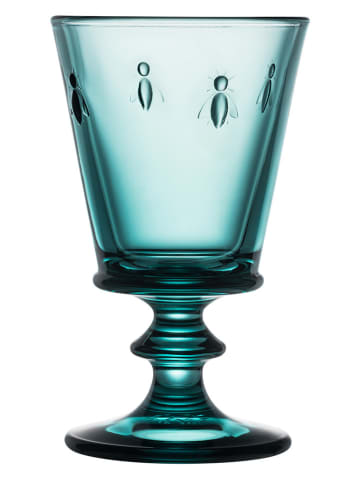 La Rochère France Kieliszki (6 szt.) "Abeille" w kolorze niebieskim do wina - 240 ml