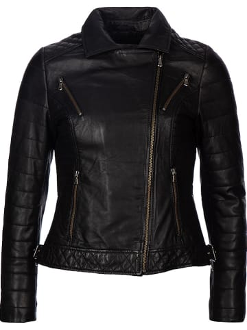 7eleven Lederjacke "Loki" in Schwarz
