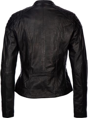 7eleven Lederjacke "Narbon" in Schwarz