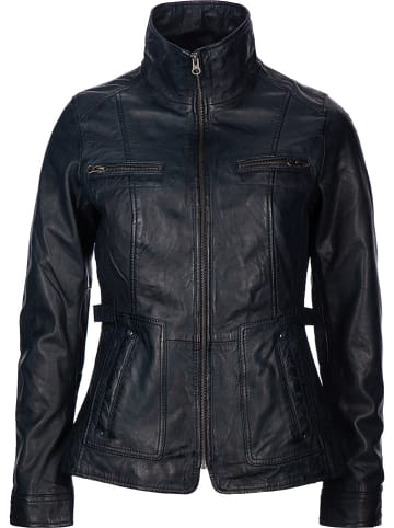 7eleven Lederjacke "Sissy" in Dunkelblau