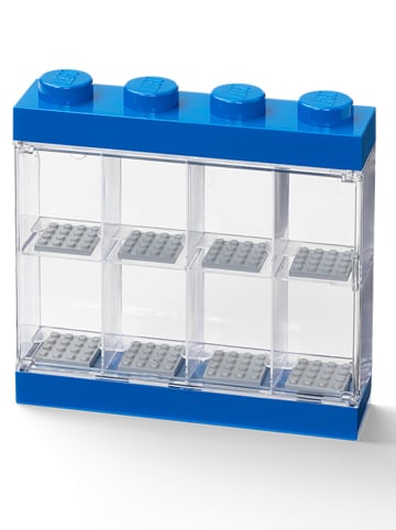 LEGO Pojemnik w kolorze niebieskim na figurki - 19,1 x 18,4 x 4,7 cm