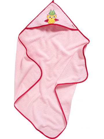 Playshoes Ręcznik w kolorze jasnoróżowym z kapturem