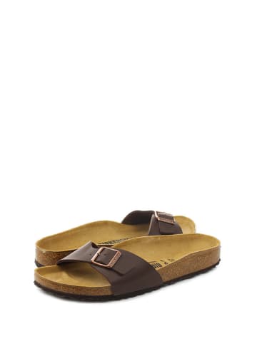 Birkenstock Pantoletten "Madrid" in Braun - Weite S