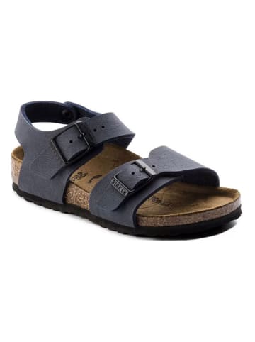 Birkenstock Leren sandalen "New York" donkerblauw
