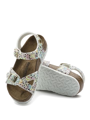 Birkenstock Sandały "Rio" w kolorze białym ze wzorem