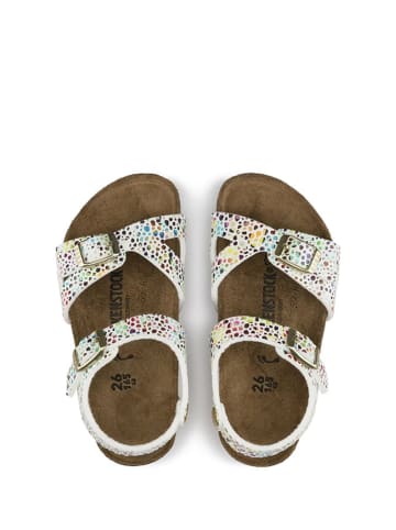 Birkenstock Sandały "Rio" w kolorze białym ze wzorem