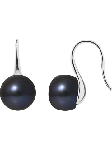 Pearline Zilveren oorhangers met parels