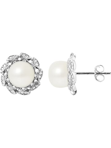 Pearl Addict Silber-Ohrstecker mit Perlen