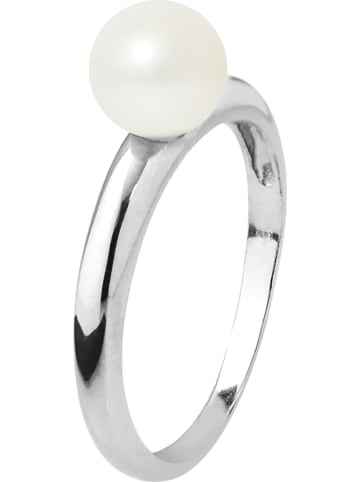Pearline Weißgold-Ring mit Perle