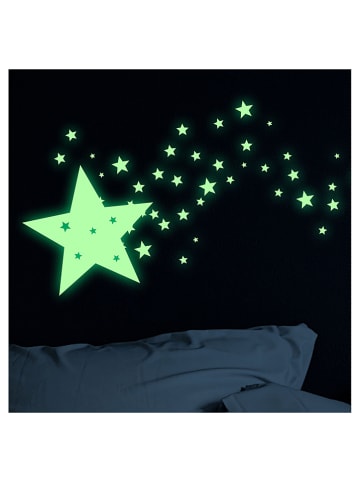 Ambiance Wandsticker "Glow in the Dark - Shooting Stars"