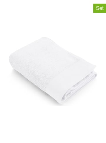 Walra 2-delige set: handdoeken "Soft Cotton" wit