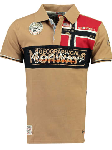 Geographical Norway Koszulka polo w kolorze beżowym