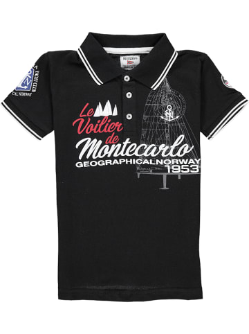 Geographical Norway Poloshirt "Katche" in Schwarz