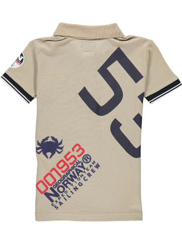 Geographical Norway Koszulka polo w kolorze beżowym