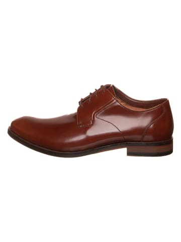 Clarks Leder-Schnürschuhe ''Edward Plain'' in Braun