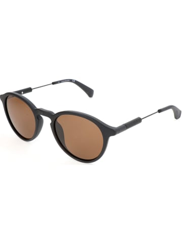 CALVIN KLEIN JEANS Damskie okulary przeciwsłoneczne w kolorze czarno-brązowym