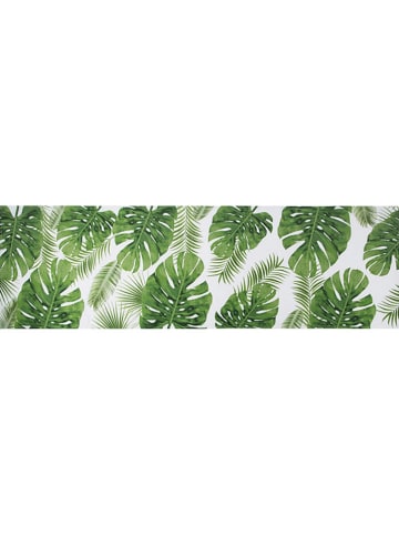 Trendy Kitchen by EXCÉLSA Bieżnik "Foliage" w kolorze biało-zielonym - 140 x 45 cm