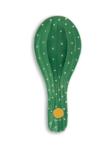 Trendy Kitchen by EXCÉLSA Pollepelhouder "Cactus" groen - (L)26 x (B)10 x (H)2,5 cm