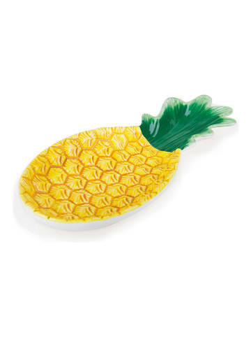 Trendy Kitchen by EXCÉLSA Podkładka "Tropical" w kolorze żółto-zielonym na łyżki - 27 x 12 x 3 cm