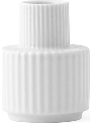 LYNGBY Świecznik w kolorze białym - wys. 7 cm