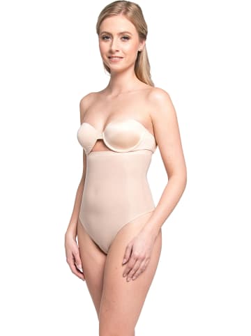 Magic Bodyfashion Stringi modelujące "Magic Hi Waist" w kolorze cielistym