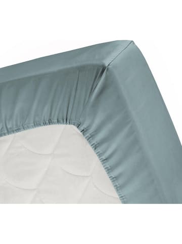 Cinderella Dżersejowe prześcieradło "Cinderella" w kolorze niebieskozielonym na gumce