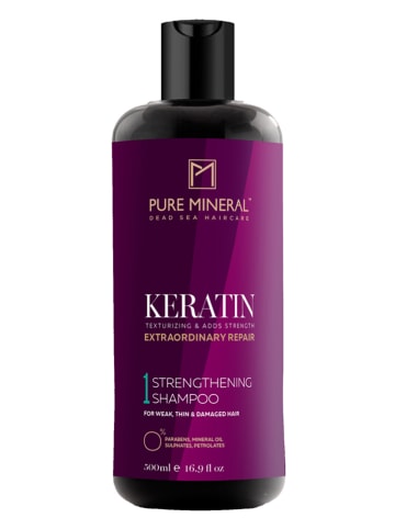PURE MINERAL Shampoo "Keratin - For Dry and Damaged Hair", 500 ml