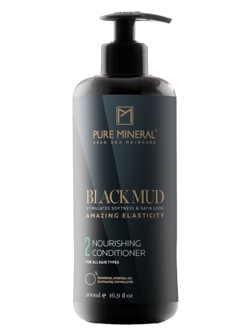 PURE MINERAL Odżywka "Black Mud - For All Hair Types" do włosów - 500 ml