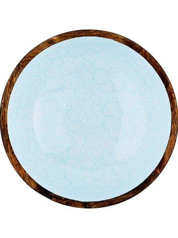 Björn Salaterka "Color Swirl" w kolorze brązowo-błękitnym - Ø 24 cm