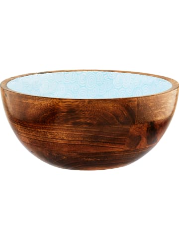 Björn Salaterka "Color Swirl" w kolorze brązowo-błękitnym - Ø 24 cm