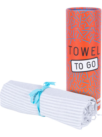 Towel to Go Strandtuch "Towel to Go - Sultan" in Hellgrau - (L)180 x (B)100 cm