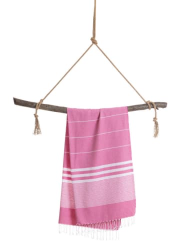 Towel to Go Strandtuch "Towel To Go" in Pink - (L)180 x (B)100 cm
