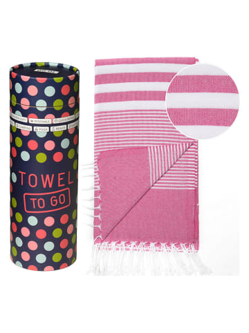 Samimi Strandlaken "Towel to Go - Sultan" lichtroze - (L)180 x (B)100 cm