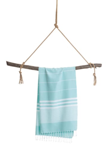 Towel to Go Strandtuch "Towel to Go - Malibu" in Türkis - (L)180 x (B)100 cm