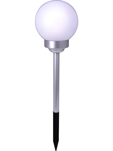 Näve LED-Gartenstecker in Weiß/ Silber - (H)75 cm