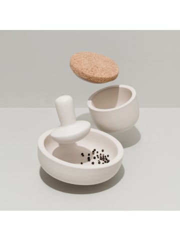 BergHOFF 2tlg. Set: Mörser in Beige - (H)3 x Ø 11 cm