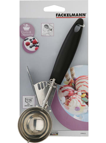 Fackelmann Eisportionierer in Schwarz/ Silber - (L)22 cm