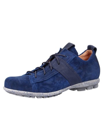 Think! Leren veterschoenen blauw