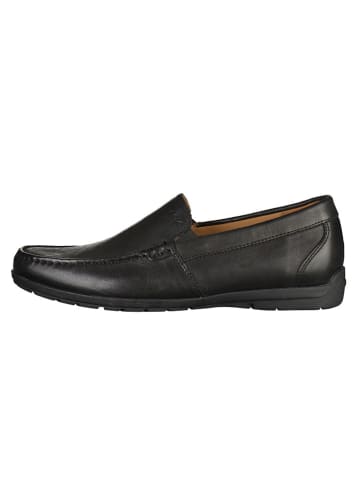 Geox Leder-Slipper in Schwarz
