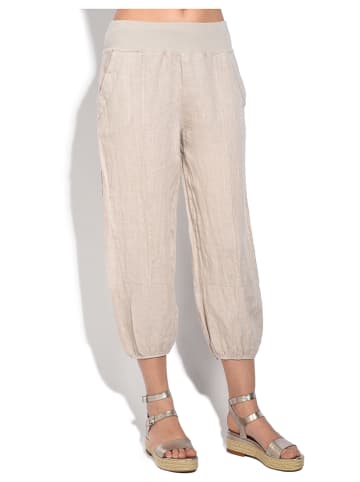 Le Jardin du Lin Leinen-Hose in Beige