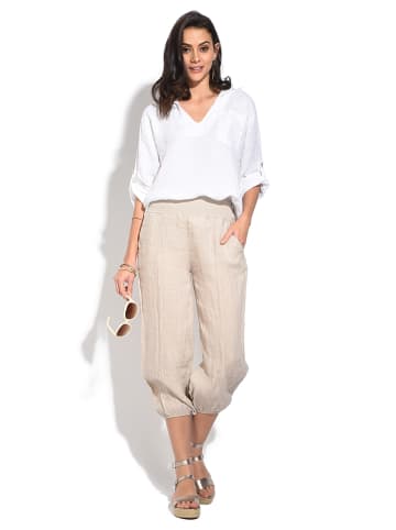 Le Jardin du Lin Linnen broek beige