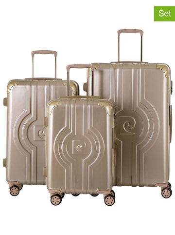 Pierre Cardin 3-delige hardcase-trolleyset beige