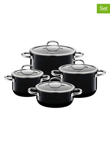 Silit 8tlg. Kochgeschirr-Set "Passion Black" in Schwarz
