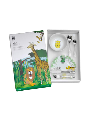 WMF 6tlg. Kinder-Geschirr-Set "Safari" in Weiß/ Bunt