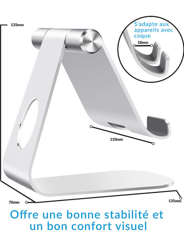 SmartCase Tablethouder zilverkleurig