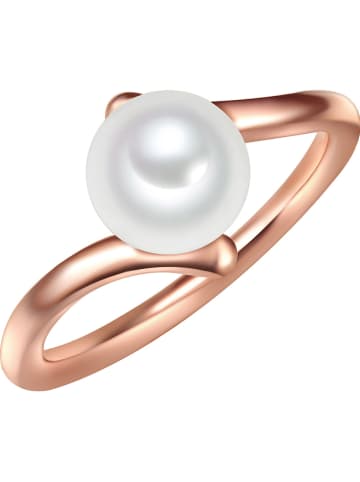 The Pacific Pearl Company Rosévergulde ring met parel