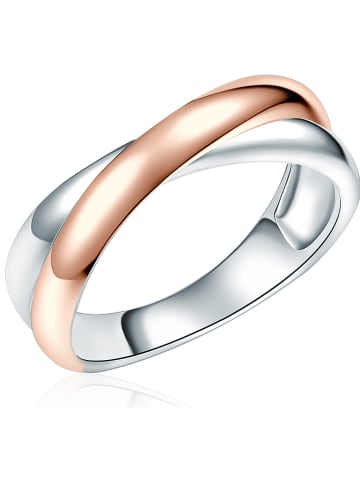 Lindenhoff Zilveren/roségouden ring