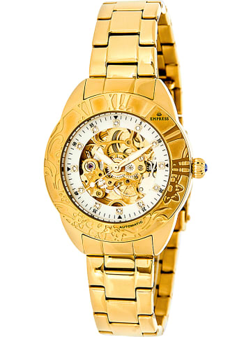Empress Automatikuhr "Godiva" in Gold/ Weiß