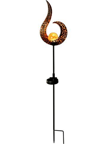 Globo lighting Ledsolartuinsteker goudkleurig - (B)16,5 x (H)90 cm