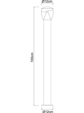 Globo lighting Lampa zewnętrzna LED - KEE A+ (A++ do A) - wys. 100 cm